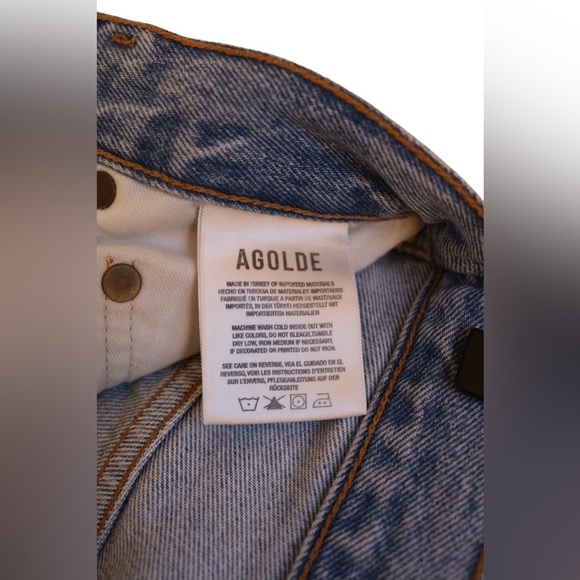 Agolde Pinch Waist High Rise Kick Riptide - Picture 10 of 11